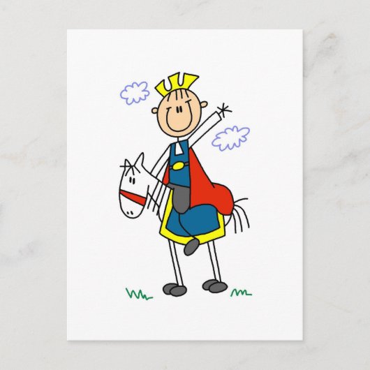 Prins Charming on Horse Tshirts and Gifts Briefkaart (Voorkant)