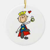 Prins Charming stelt huwelijk voor Keramisch Ornament (Voorkant)