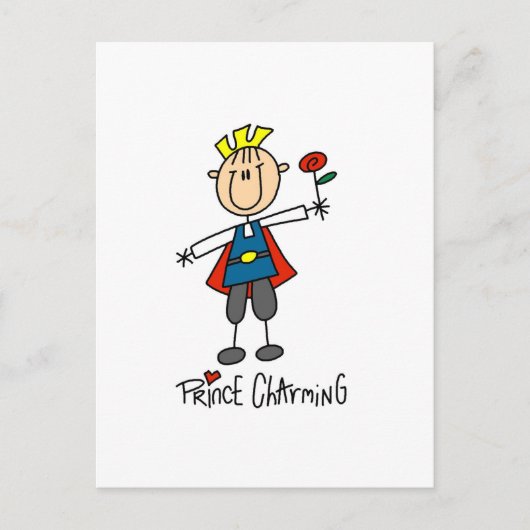 Prins Charming Tshirts en Gifts Briefkaart (Voorkant)