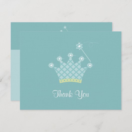 Prins Dank Je Brief Notitiekaartje (Voorkant / Achterkant)