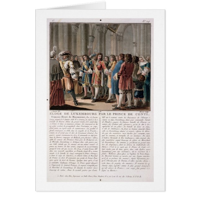 Prins de Conti (1664-1709) prijzen de hertog van (Voorkant)