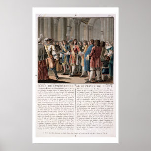 Prins de Conti (1664-1709) prijzen de hertog van Poster