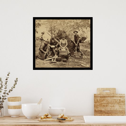 Prins de Joinville-Seragents Quarters 1862 Poster (Keuken)