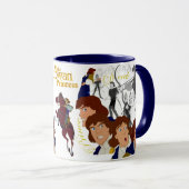 Prins Derek Sketch Mok met gekleurde rand en handv (Voorkant rechts)