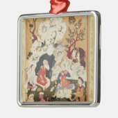 Prins die een Ascetic bezoeken Metalen Ornament (Links)