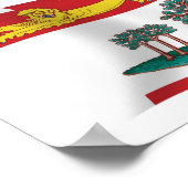 Prins Edward Island Flag Poster Print (Hoek)