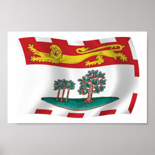 Prins Edward Island Flag Poster Print