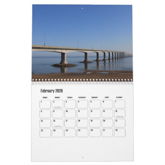 Prins Edwardeiland-Canada Kalender (Feb 2026)