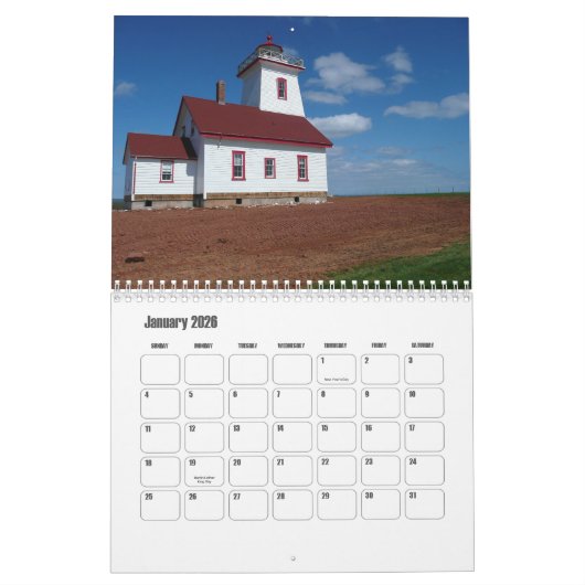 Prins Edwardeiland-Canada Kalender (Jan 2026)