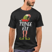 prins elf familie die kerstmis bijpast t-shirt (Voorkant)