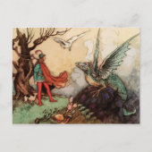 prins en draak feiltaal briefkaart (Voorkant)