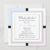 Prins en Prinses Geslacht Onthulling Kaart (Achterkant)