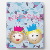 prins en prinses in sprookje, bloem bloem fotoplaat (Voorkant)