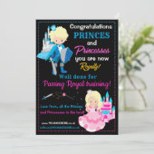 Prins en Prinses koninklijk opleidingscertificaat Kaart (Staand voorkant)