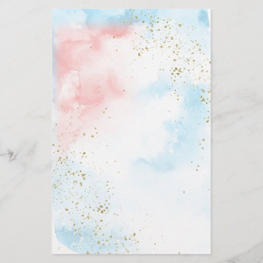 Prins en prinses, met de naam Baby, onthullen (Achterkant)