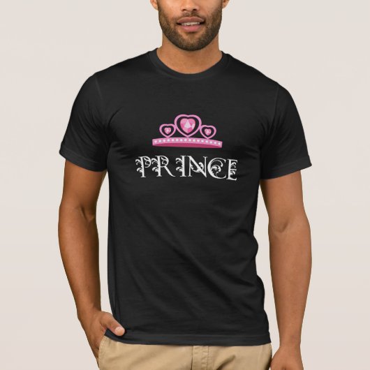 Prins en prinses stellen shirten t-shirt (Voorkant)