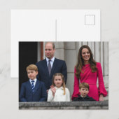 Prins en Prinses van Wales met hun kinderen Briefkaart (Voorkant / Achterkant)