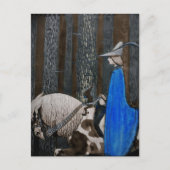 Prins en Tomte (Gnoom) in het Bos Briefkaart (Voorkant)