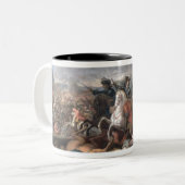 Prins Eugene van Savoy op het Siege van Tweekleurige Koffiemok (Voorkant links)