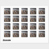 Prins Eugene van Savoy op het Siege van Vierkante Sticker (Vel)