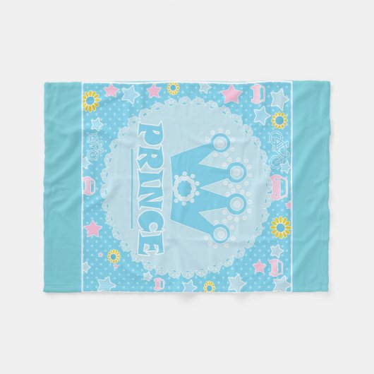 Prins . fleece deken (Voorkant (Horizontaal))