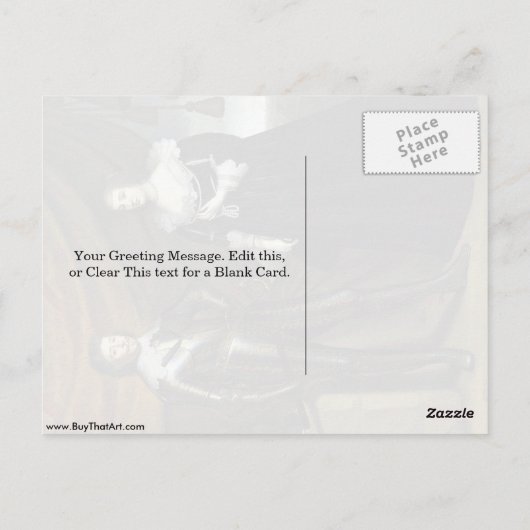 Prins Frederik en vrouw van Gerard Van Honthorst Briefkaart (Achterkant)