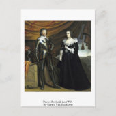 Prins Frederik en vrouw van Gerard Van Honthorst Briefkaart (Voorkant)