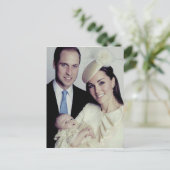 Prins George christening closeup okt. 2013 Briefkaart (Staand voorkant)