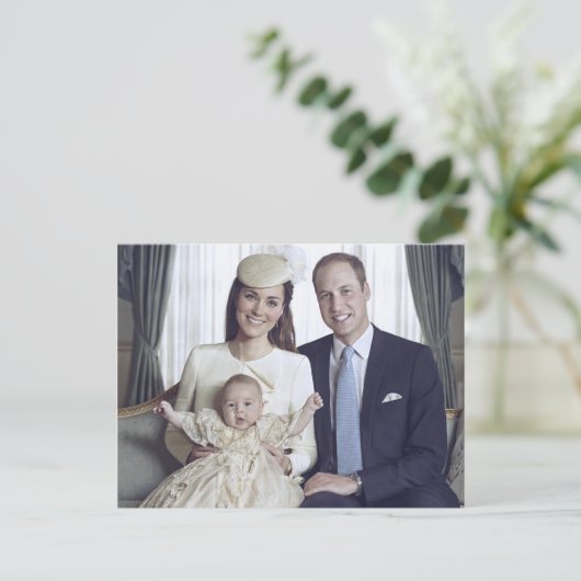 Prins George christening Oct 2013 gestileerd Briefkaart (Staand voorkant)