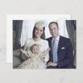 Prins George christening Oct 2013 gestileerd Briefkaart (Voorkant / Achterkant)
