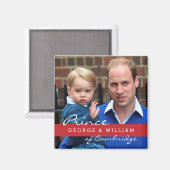 Prins George en Prins William Magneet (Voorkant / Achterkant)