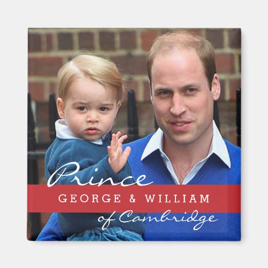 Prins George en Prins William Magneet (Voorkant)