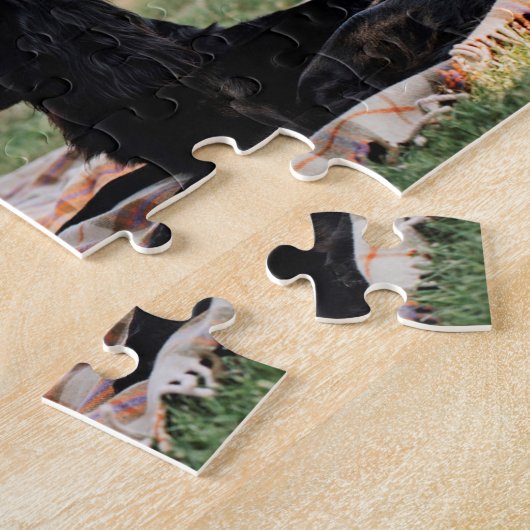 Prins George met hond Legpuzzel (Zijkant)