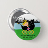 Prins George van Cambridge London Button (Voorkant /achterkant)
