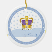 Prins George van Cambridge Pillow en Crown Keramisch Ornament (Voorkant)