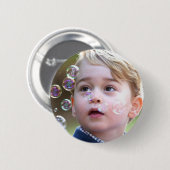 Prins George van Cambridge Ronde Button 5,7 Cm (Voorkant /achterkant)