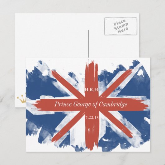 Prins George van Cambridge Souvenir Post Card Briefkaart (Voorkant / Achterkant)