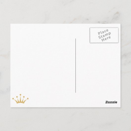 Prins George van Cambridge Souvenir Post Card Briefkaart (Achterkant)