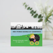 Prins George van het Briefkaart van Cambridge (Staand voorkant)