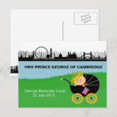 Prins George van het Briefkaart van Cambridge (Voorkant / Achterkant)