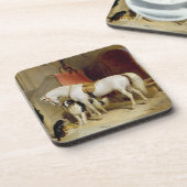 Prins George's favorieten (olie op doek) Bier Onderzetter (Linkerzijde)