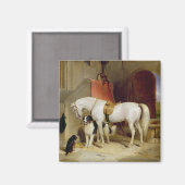 Prins George's favorieten (olie op doek) Magneet (Voorkant / Achterkant)