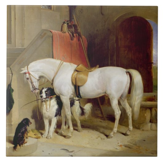 Prins George's favorieten (olie op doek) Tegeltje (Voorkant)