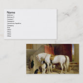 Prins George's favorieten (olie op doek) Visitekaartje (Voorkant / Achterkant)