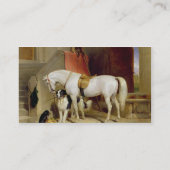 Prins George's favorieten (olie op doek) Visitekaartje (Achterkant)