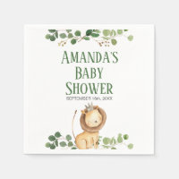 Prins Groene Leeuw Baby Shower Servetten