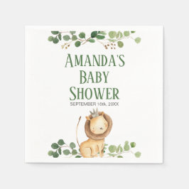 Prins Groene Leeuw Baby Shower Servetten