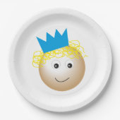 Prins in sprookje, gelukkige verjaardag papieren bordje (Voorkant)