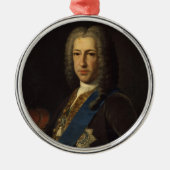 Prins James Francis Edward Stuart door Anton Mengs Metalen Ornament (Voorkant)