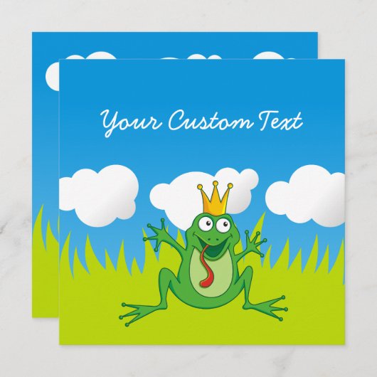 Prins kikker 5,25 x 5,25 inch (Voorkant / Achterkant)